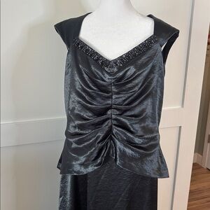 Patra Shimmering Grey Maxi Dress in size 14-16 like new condition